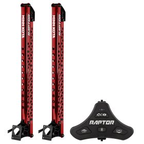 Minn Kota Raptor Bundle Pair - 10' Red Shallow Water Anchors w/Active Anchoring &amp; Footswitch Included