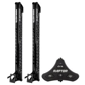 Minn Kota Raptor Bundle Pair - 8' Black Shallow Water Anchors w/Active Anchoring &amp; Footswitch Included