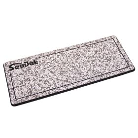 SeaDek 16&rdquo; x 39" 20mm Dual Density Large Helm Pad w/SeaDek Logo - Brushed Texture - Snow Camo/Black (406.4mm x 990.6mm x 20mm)