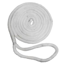 New England Ropes 3/8" Double Braid Dock Line - White - 15&#39;