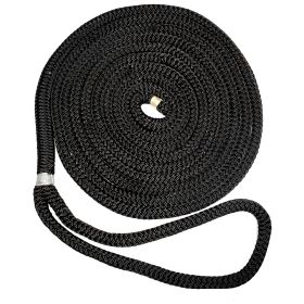 New England Ropes 3/4" Double Braid Dock Line - Black - 25&#39;