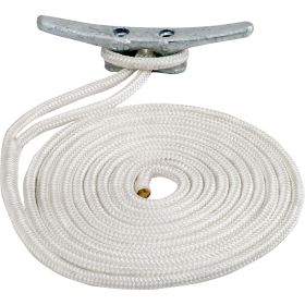 Sea-Dog Double Braided Nylon Dock Line - 1/2" x 25&#39; - White