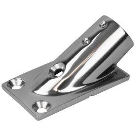 Sea-Dog Rail Base Fitting Rectangular Base 30&deg; 316 Stainless Steel - 1-7/8" x 3-3/16" - 1" OD