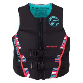 Full Throttle Women&#39;s Rapid-Dry Flex-Back Life Jacket - Women&#39;s L - Pink/Black