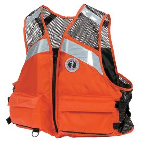 Mustang Industrial Mesh Vest - Orange - Small/Medium