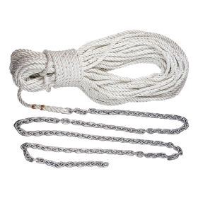 Lewmar Premium Anchor Rode 215'-15' of 1/4" Chain &amp; 200' of 1/2" Rope w/Shackle