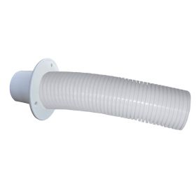 Trident Marine 10&#39; White Stern Flex Hose w/Transom Flange