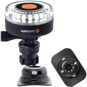 Navisafe Navilight 360&deg; 2NM White w/Navimount Base &amp; RIB Mount - Black