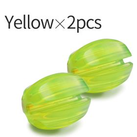 Fishing Rod Fixed Ball Rod Ball Mini Protection Anti-Collision Rod Retractor Fishing Rod Stopper Fishing Accessories (Option: ColorYellow 2PCS)