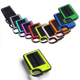 Clip-on Tag Along Solar Charger For Your Smartphone (Color: Pink)